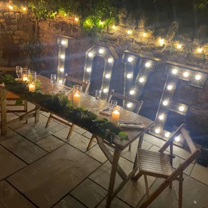 Love Letters Wedding Prop Hire